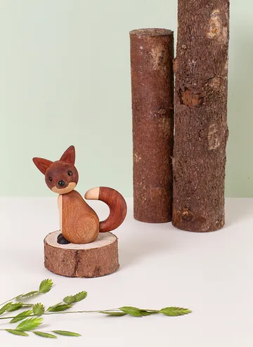 Roxy fox decoration 10 cm - Mahogany - Spring Copenhagen