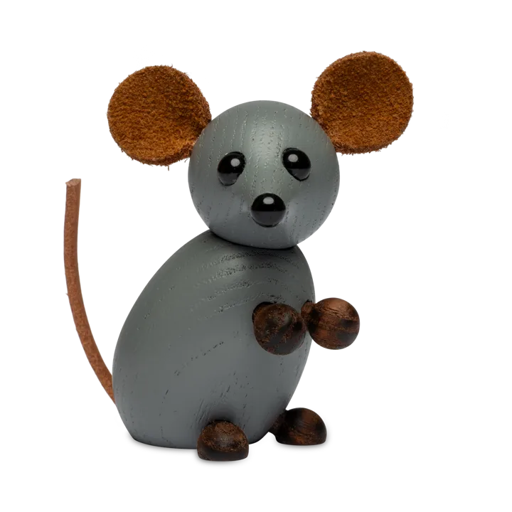 The farm mouse decoration 7 cm - Grey - Spring Copenhagen