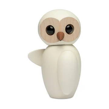 Wise owl decoration 7 cm - White - Spring Copenhagen