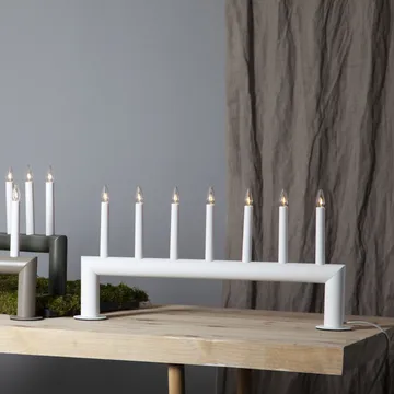 Circum advent candle arch low 29 cm - white - Star Trading