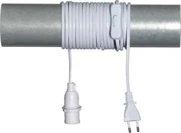 Cord stand E14 5 m with switch - White - Star Trading