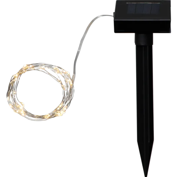 Dew Drop Solar-powered Light String 5 m, Silver Star Trading