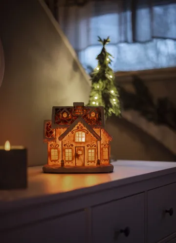 Gingerville panorama Christmas lights - Brown - Star Trading