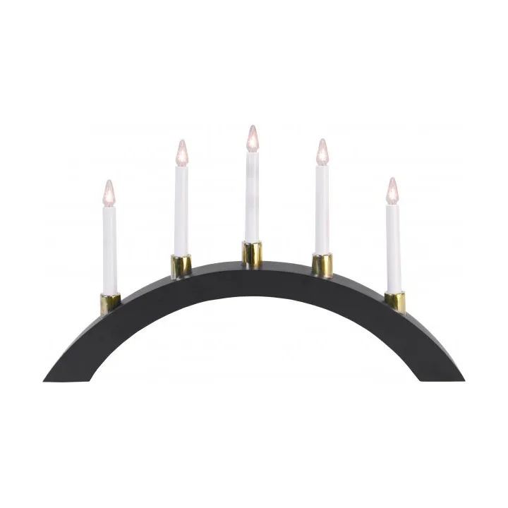 Halla Bow Candle Holder 55 cm, Gray Star Trading