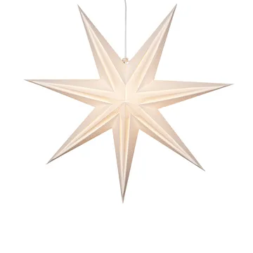 Holly paper star 75 cm - White - Star Trading