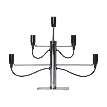 Milano 5 candlestick 46cm - Chrome - Star Trading
