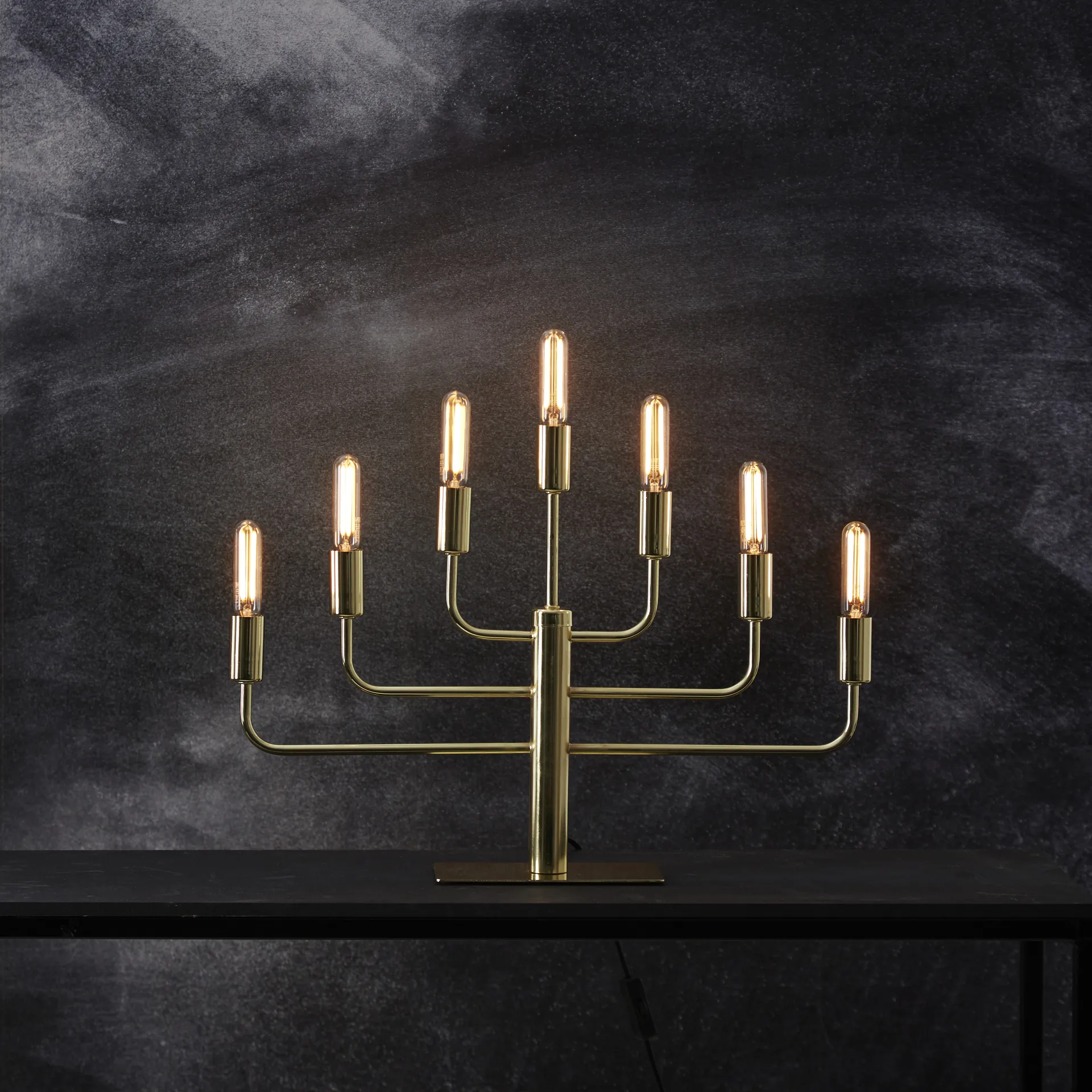 Pix candlestick, brass Star Trading