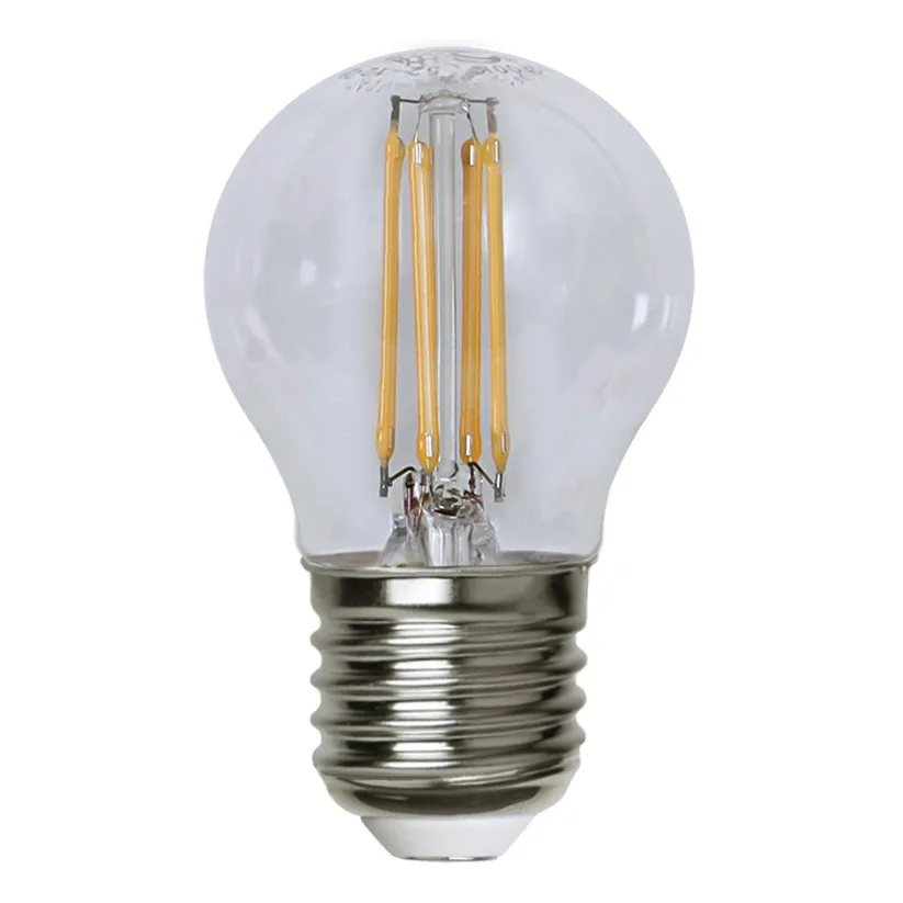 Star Trading E27 G45 LED filament clear, 4.5 cm, 2700K Star Trading