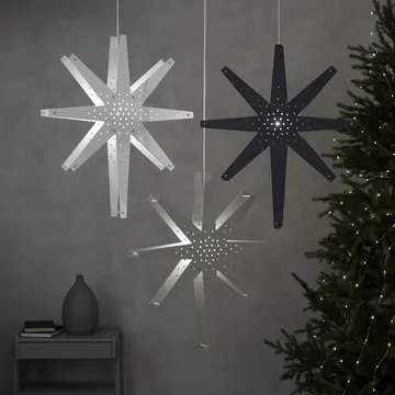 Tall advent star 60x70 cm - white - Star Trading