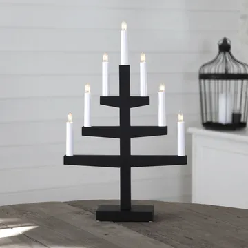 Trapp advent candle arch 54 cm - black - Star Trading
