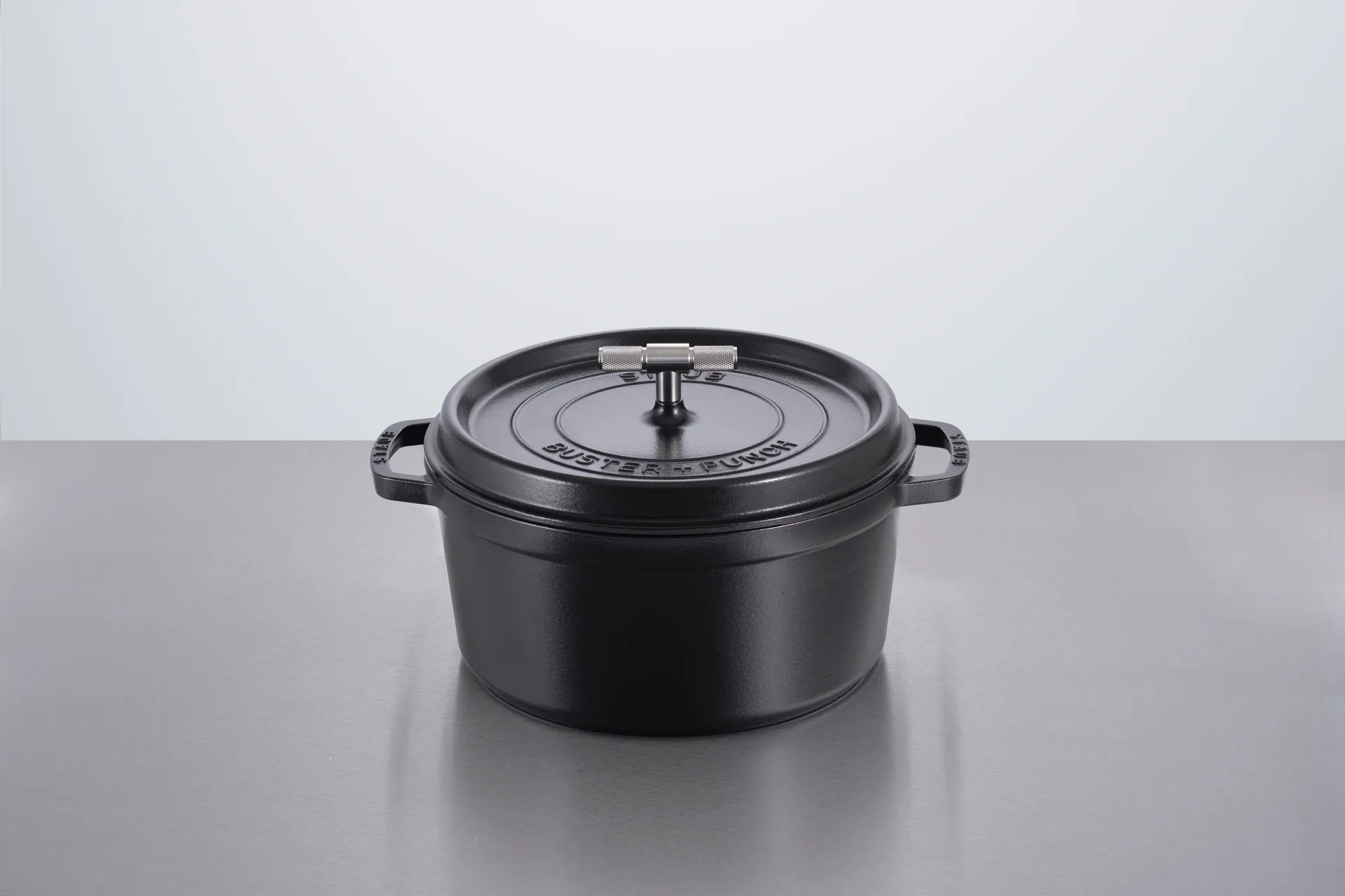Buster & Punch cast iron stainless steel pot, 6.75 L STAUB