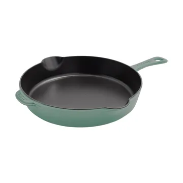 Staub frying pan cast iron with pouring lip Ø28 cm - Eucalyptus wood - STAUB