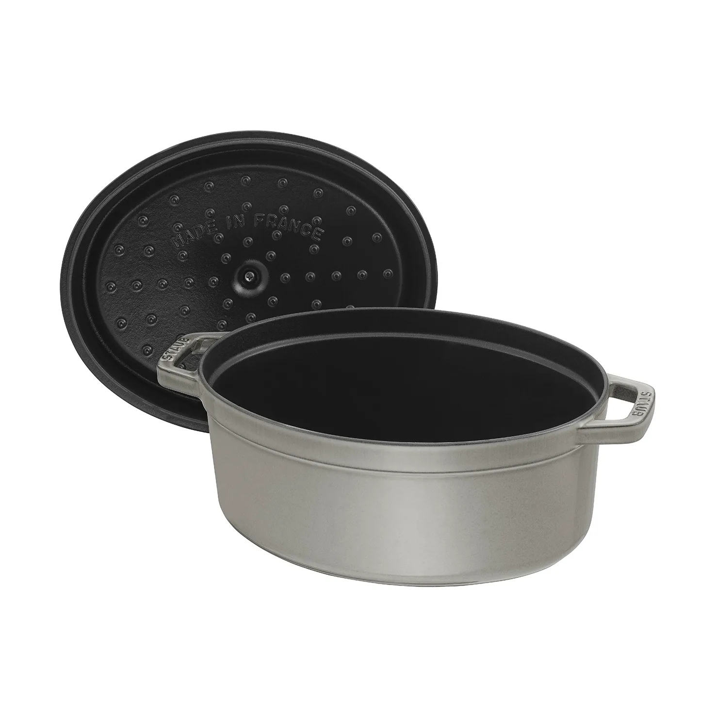 Staub La Cocotte oval pot cast iron 2.35 L, Graphite gray STAUB