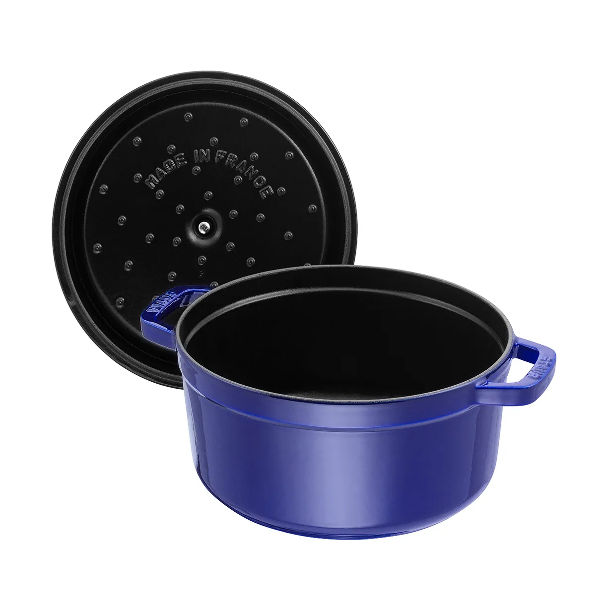 Staub La Cocotte round casserole cast iron 2.6 L, Dark blue STAUB