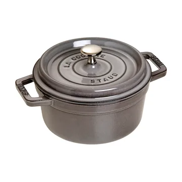 Staub La Cocotte round casserole cast iron 2.6 L - Graphite gray - STAUB