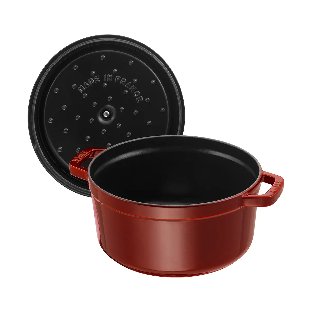 Staub La Cocotte round casserole cast iron 2.6 L, Grenadine red STAUB