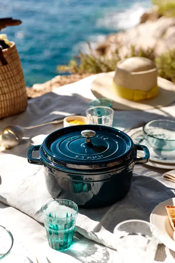 Staub La Cocotte round cast iron pot 2.2 L - La Mer - STAUB