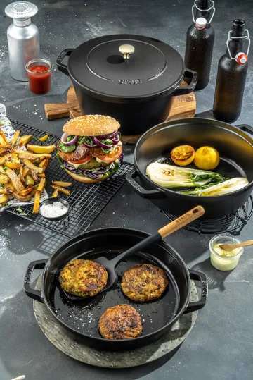 Staub Pot & saucepan set stackable 5 pieces - Black - STAUB