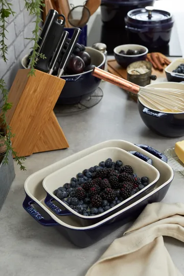 Staub rectangular oven dish 27 x 20 cm - blue - STAUB