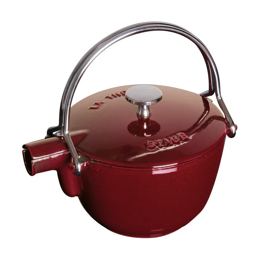 Staub teapot cast iron round 1.15 L, Grenadine red STAUB