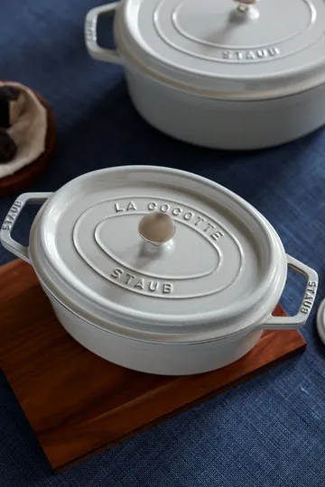 Staub White Truffle casserole oval - 2.35 l - STAUB
