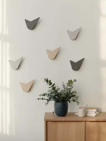 Birdie wall clock 19.5 cm - Dark grey - Stelton
