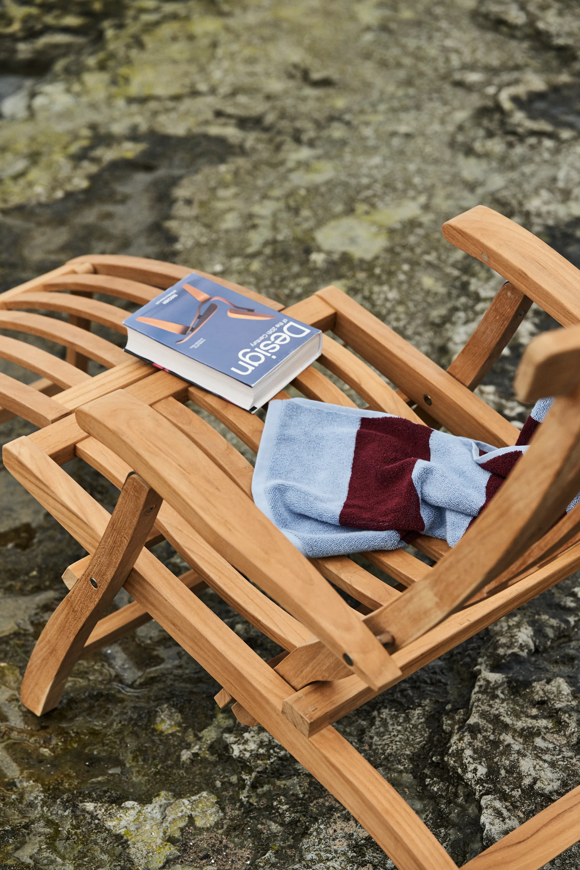 Lobby deck chair, Incl. tray and rain cover Stockamöllan