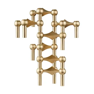 Nagel candle holder - Brushed brass - STOFF Nagel