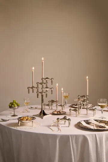 Nagel candle holder - chrome - STOFF Nagel