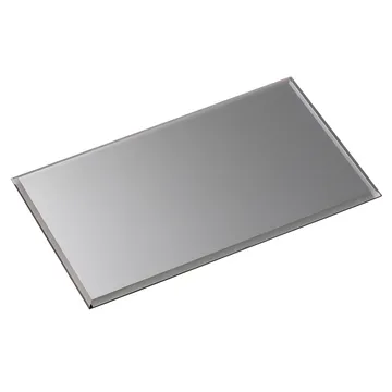 Nagel glass base rectangular - smoked black - STOFF Nagel