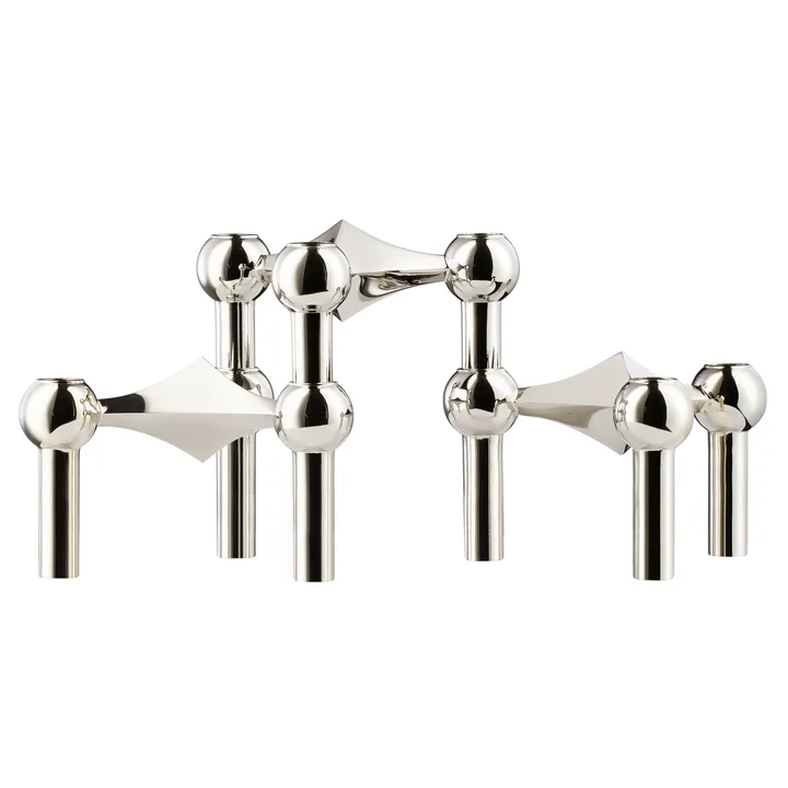 STOFF Nagel candle sticks 3-pack - chromium - STOFF Nagel