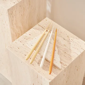 STOFF Nagel tapered candle by ester & erik 6-pack - Ginger - STOFF Nagel