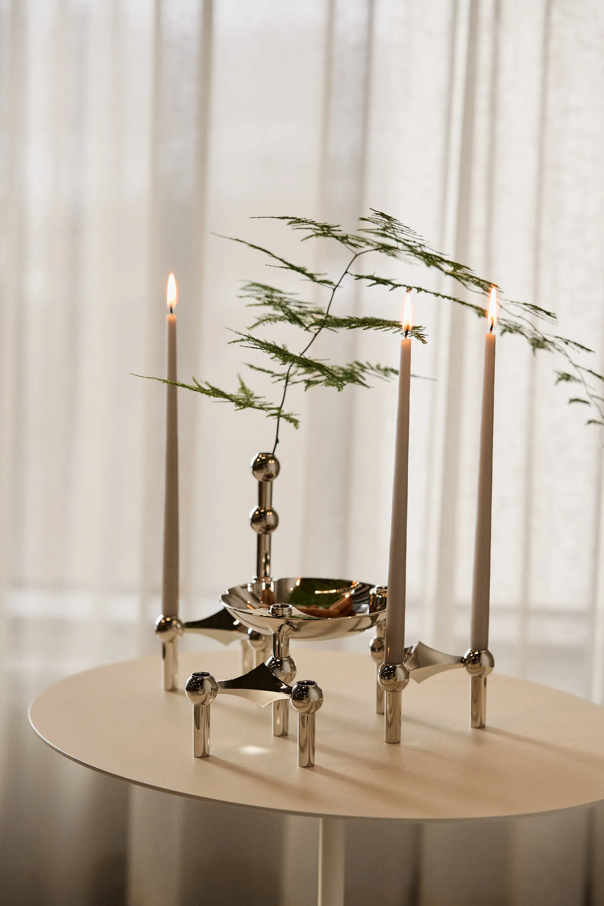 STOFF Nagel tapered candle by ester & erik 6-pack, sand STOFF Nagel