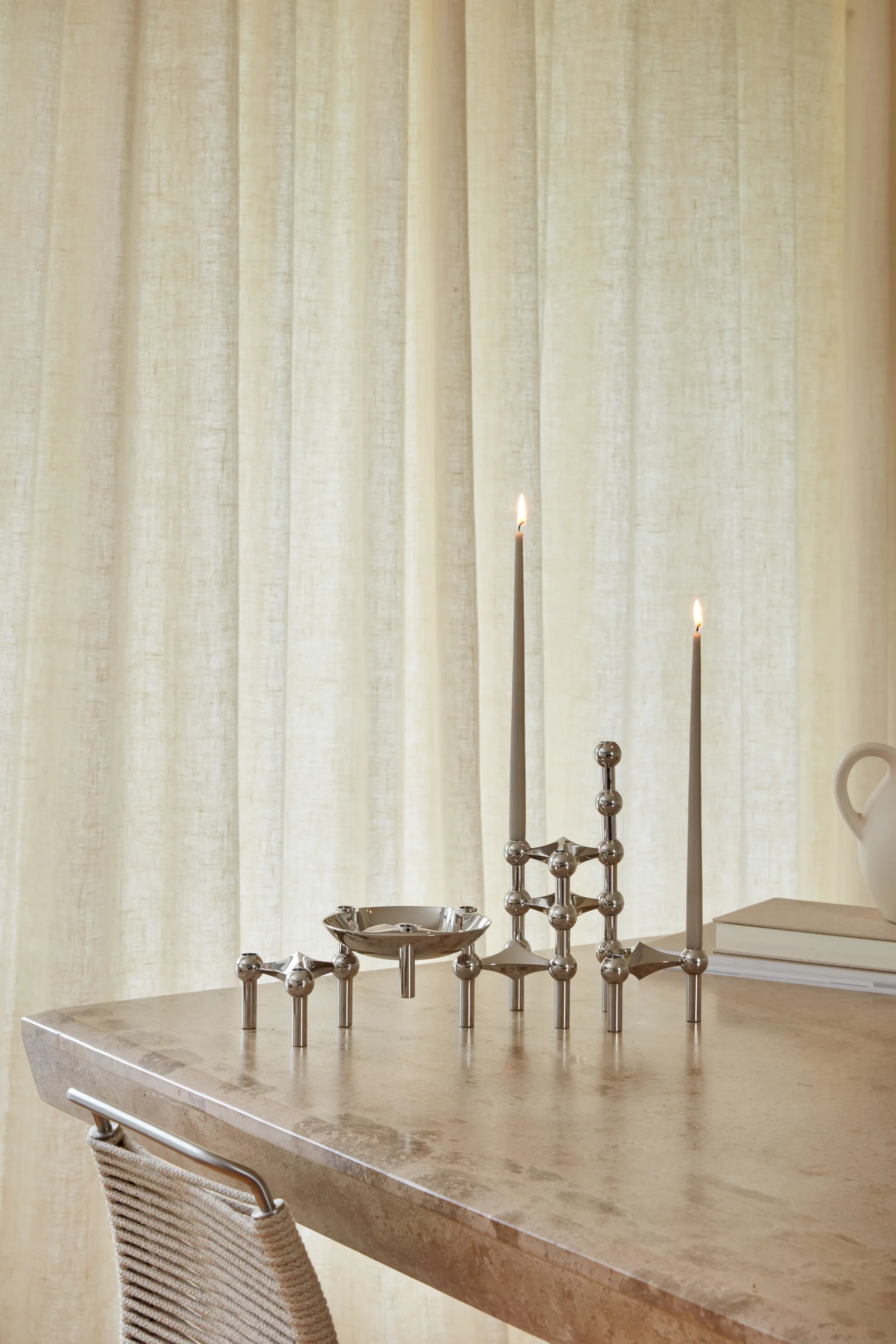 STOFF Nagel tapered candle by ester & erik 6-pack, sand STOFF Nagel