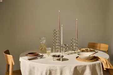 STOFF Nagel tapered candle by ester & erik 6-pack - Soft brown - STOFF Nagel