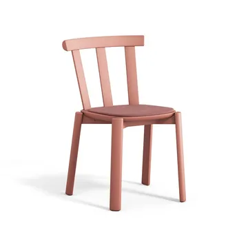 Alt chair upholstered seat birch - Vidar 4, 633 pink-mauve 27 - Stolab
