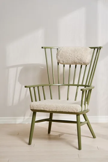 Henriette armchair cushion&headrest Olive green-Moonlight - Stolab