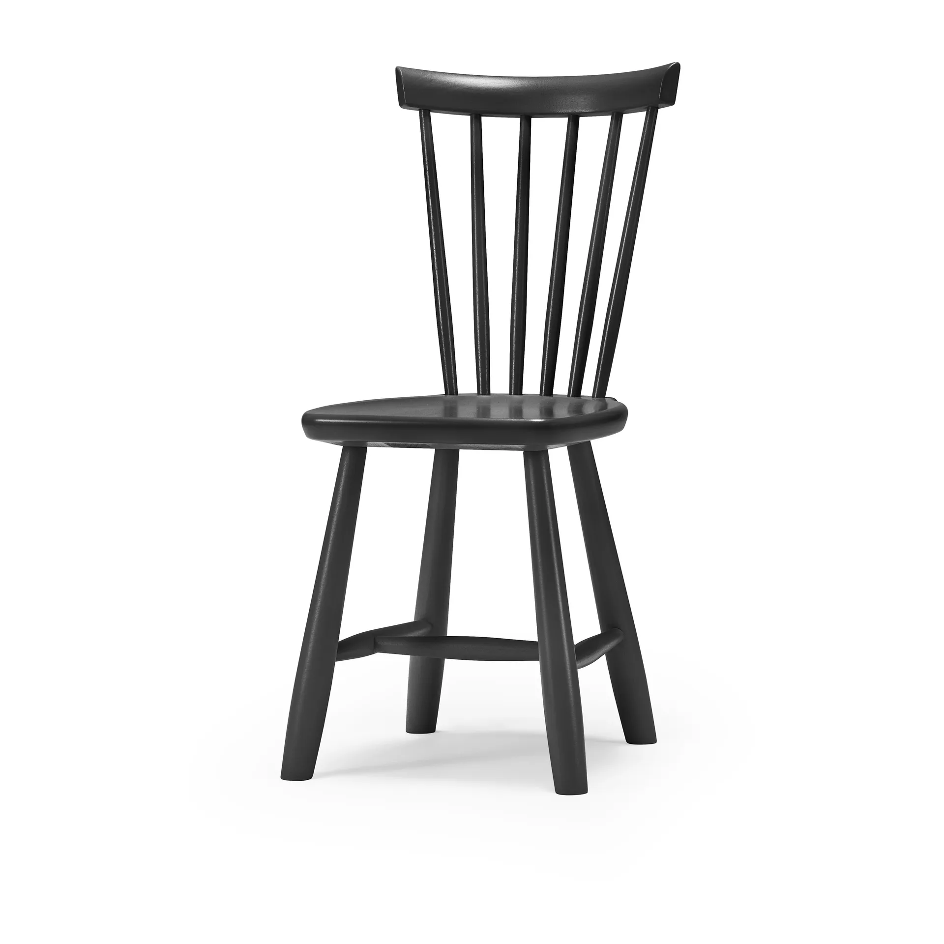 Lilla Åland children's chair birch 33 cm, Black Stolab
