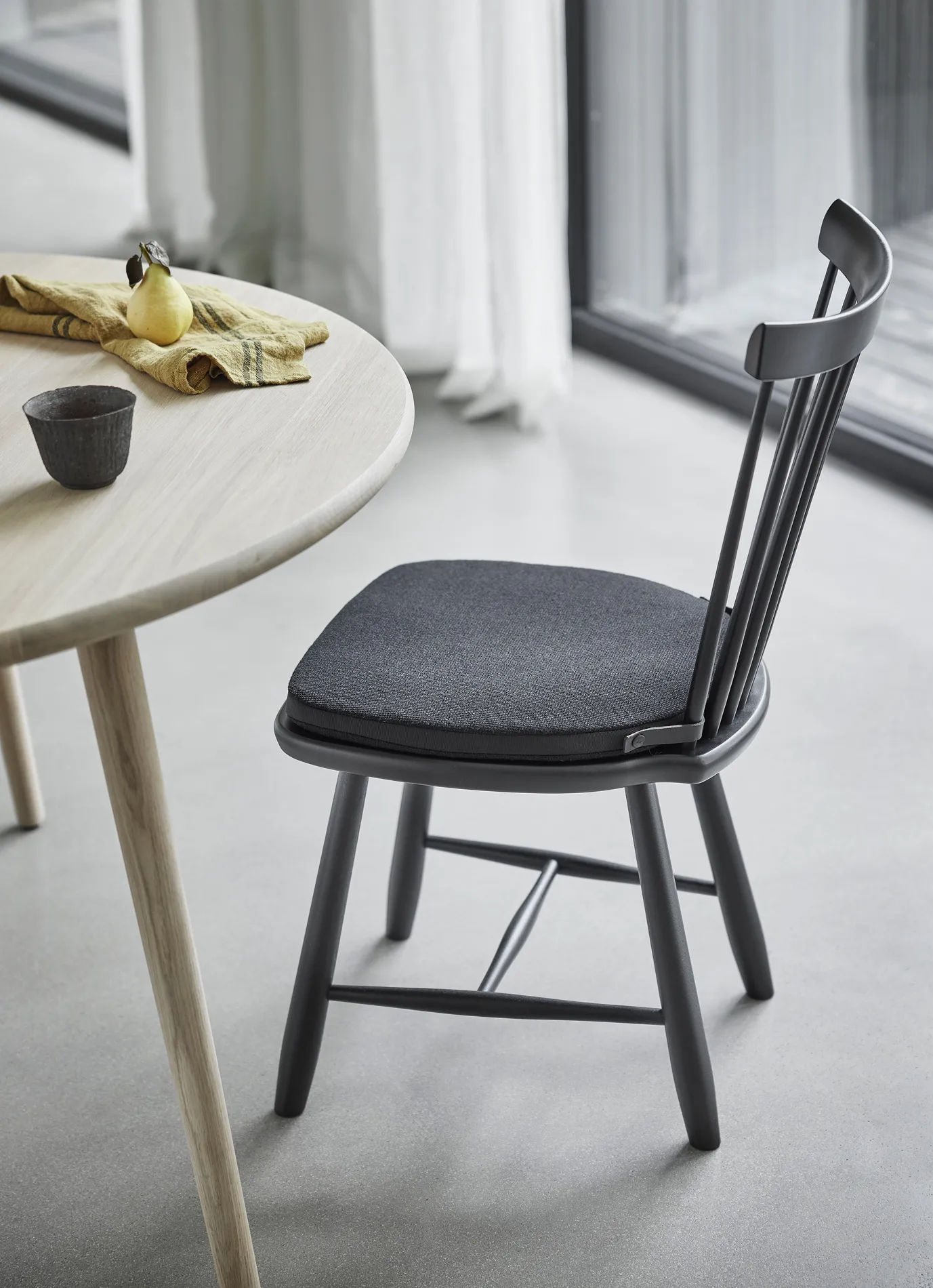 Lilla Åland seat cushion, Black Stolab