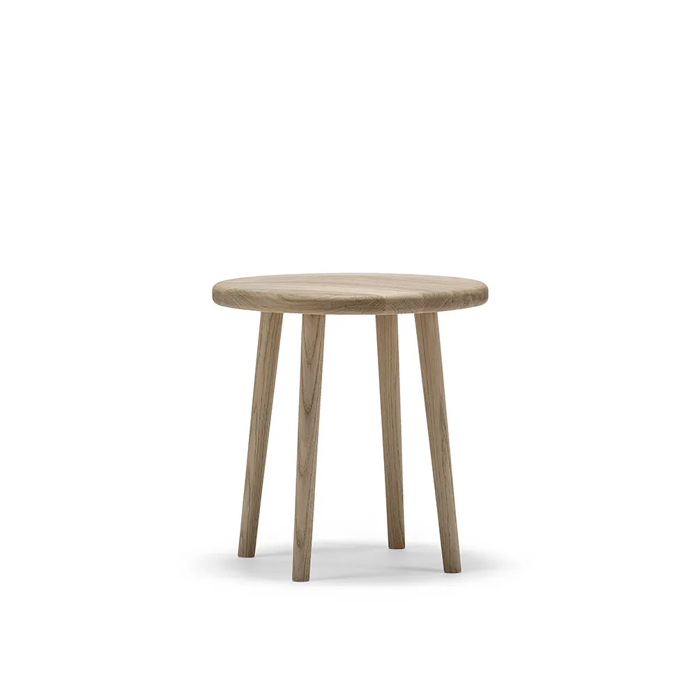 Miss Button stool, Oak white oiled. low Stolab