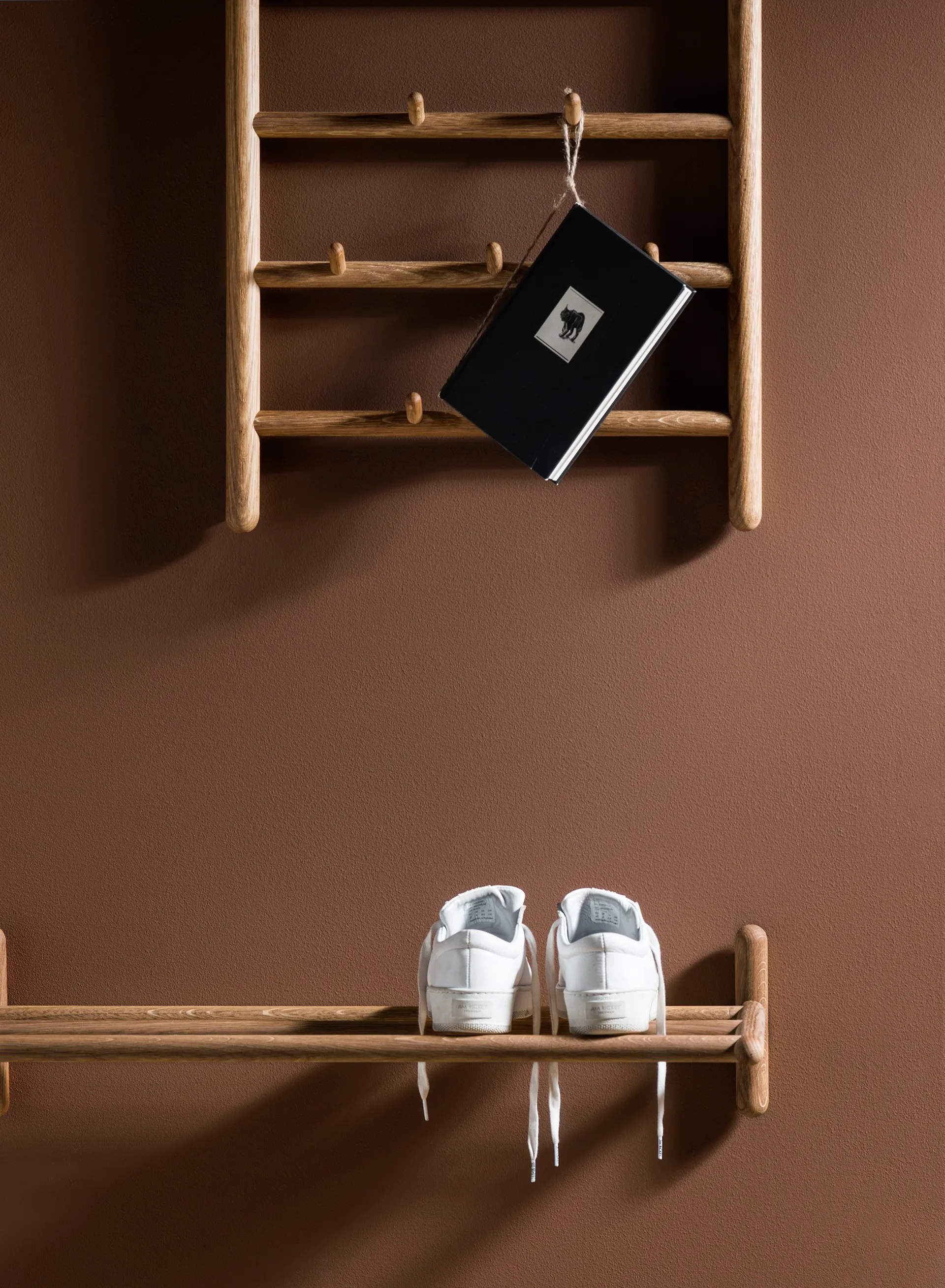 Miss Holly hat/shoe rack 73 cm, Natural oil Stolab