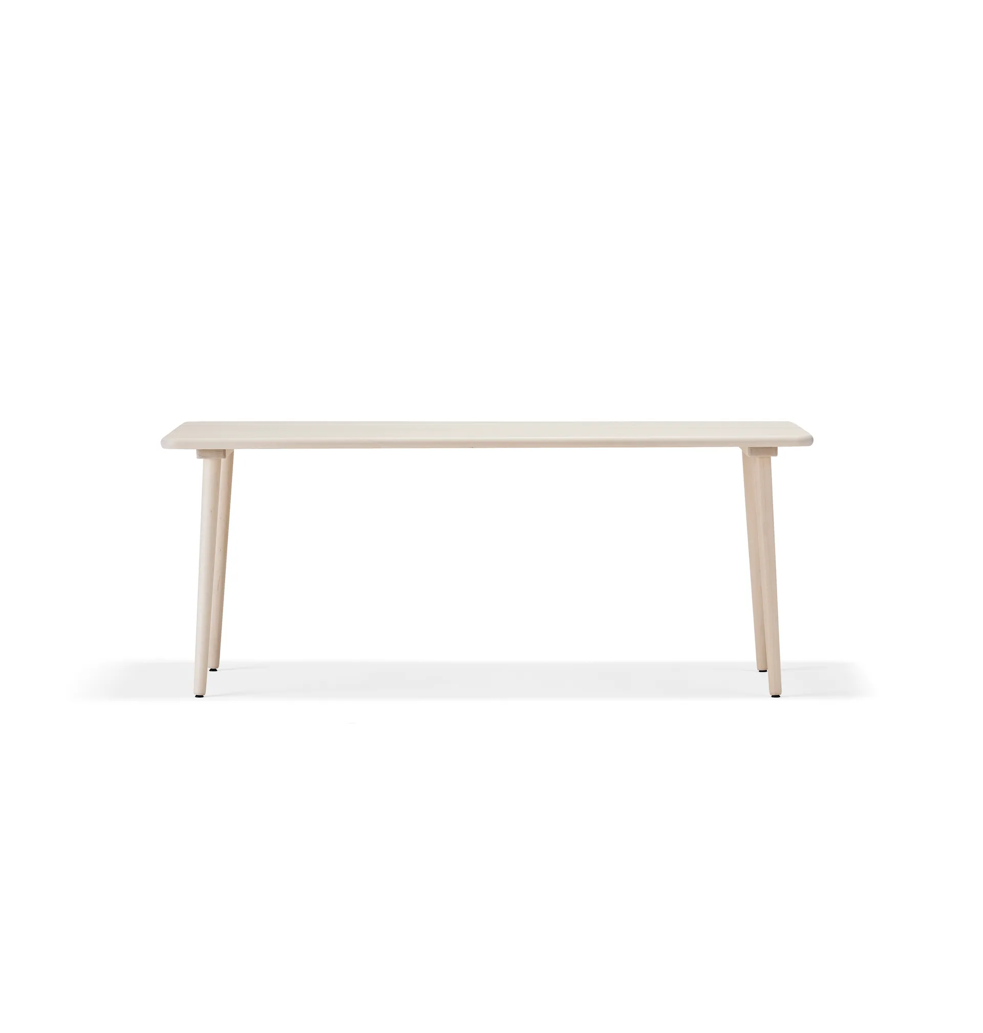 Miss Tailor dining table, Birch light matt lacquer. 185x82 cm Stolab