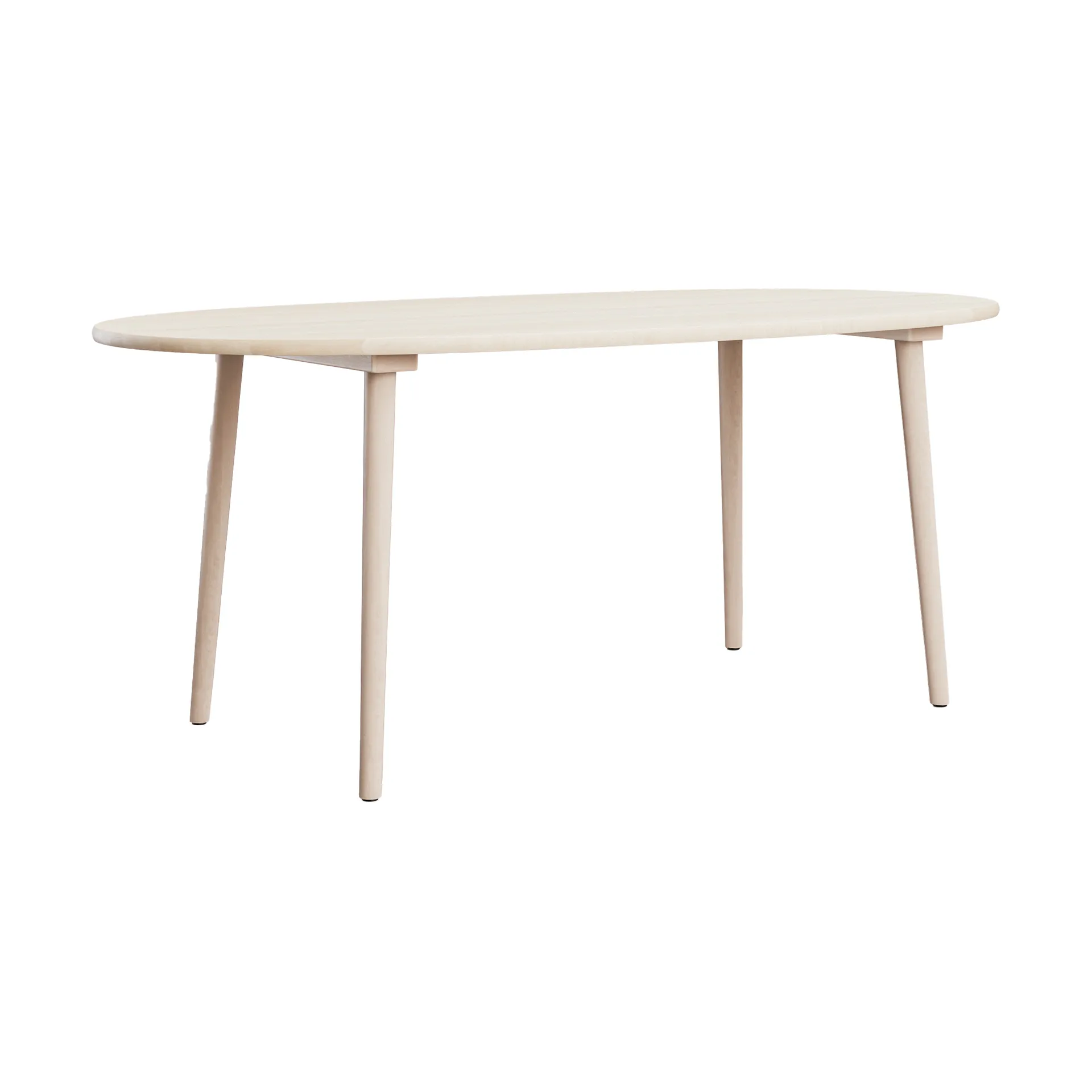 Miss Tailor dining table, Birch light matte lacquer, 180x90 cm Stolab