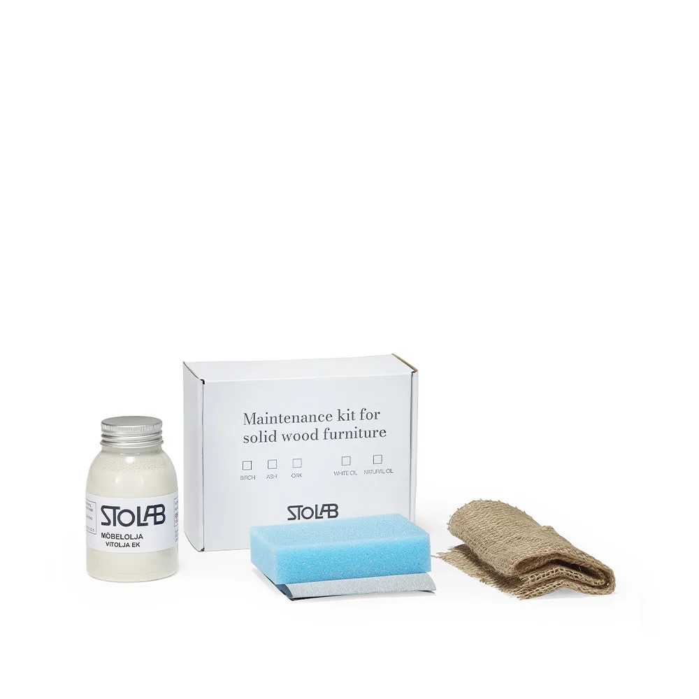 Stolab white oiled maintenance kit, white oiled. 250 ml. to ash & birch Stolab