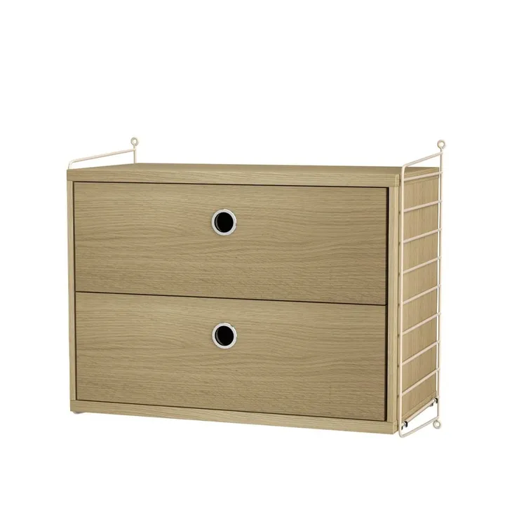 String bedroom oak & beige - Combination A - String