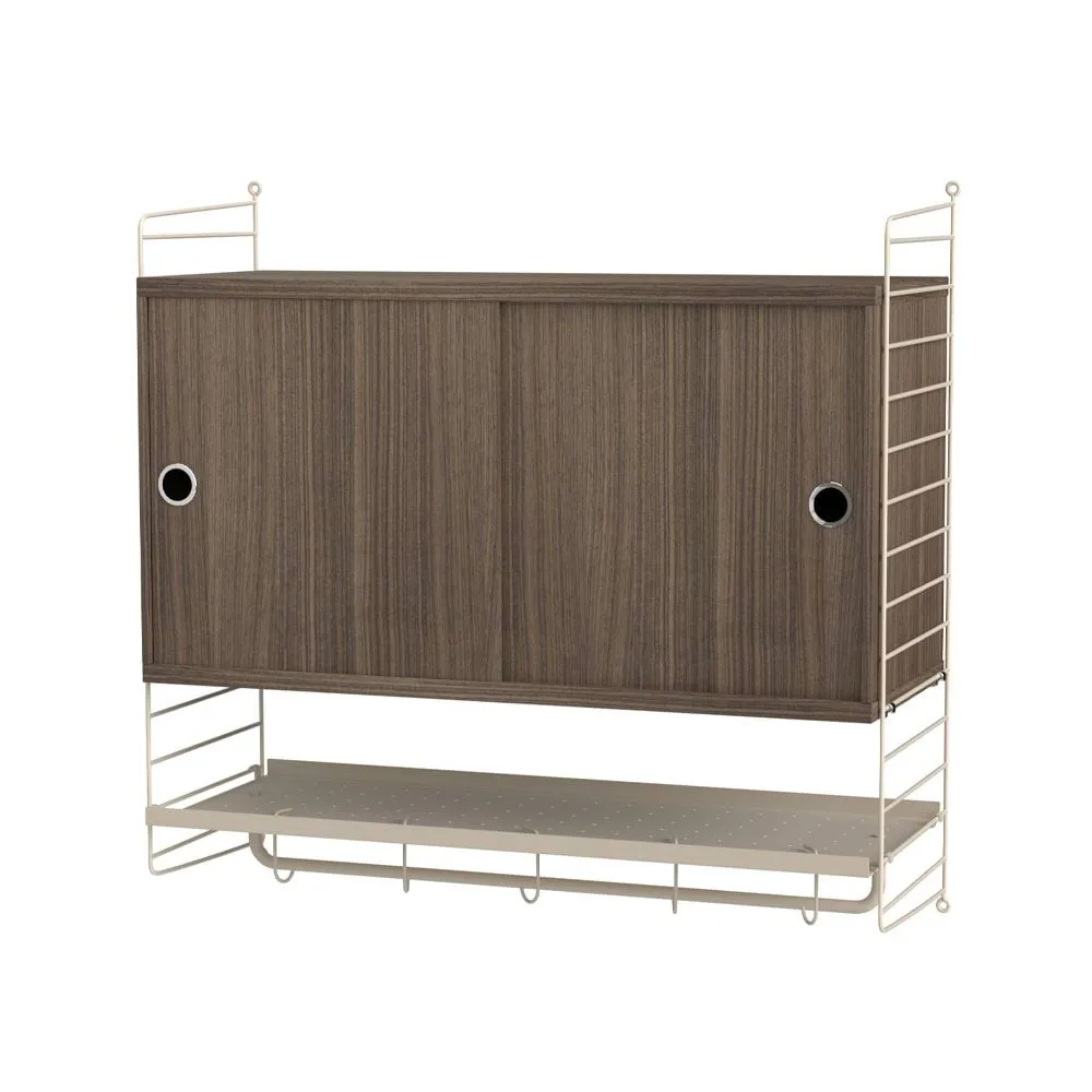 String bedroom walnut & beige - Combination F String