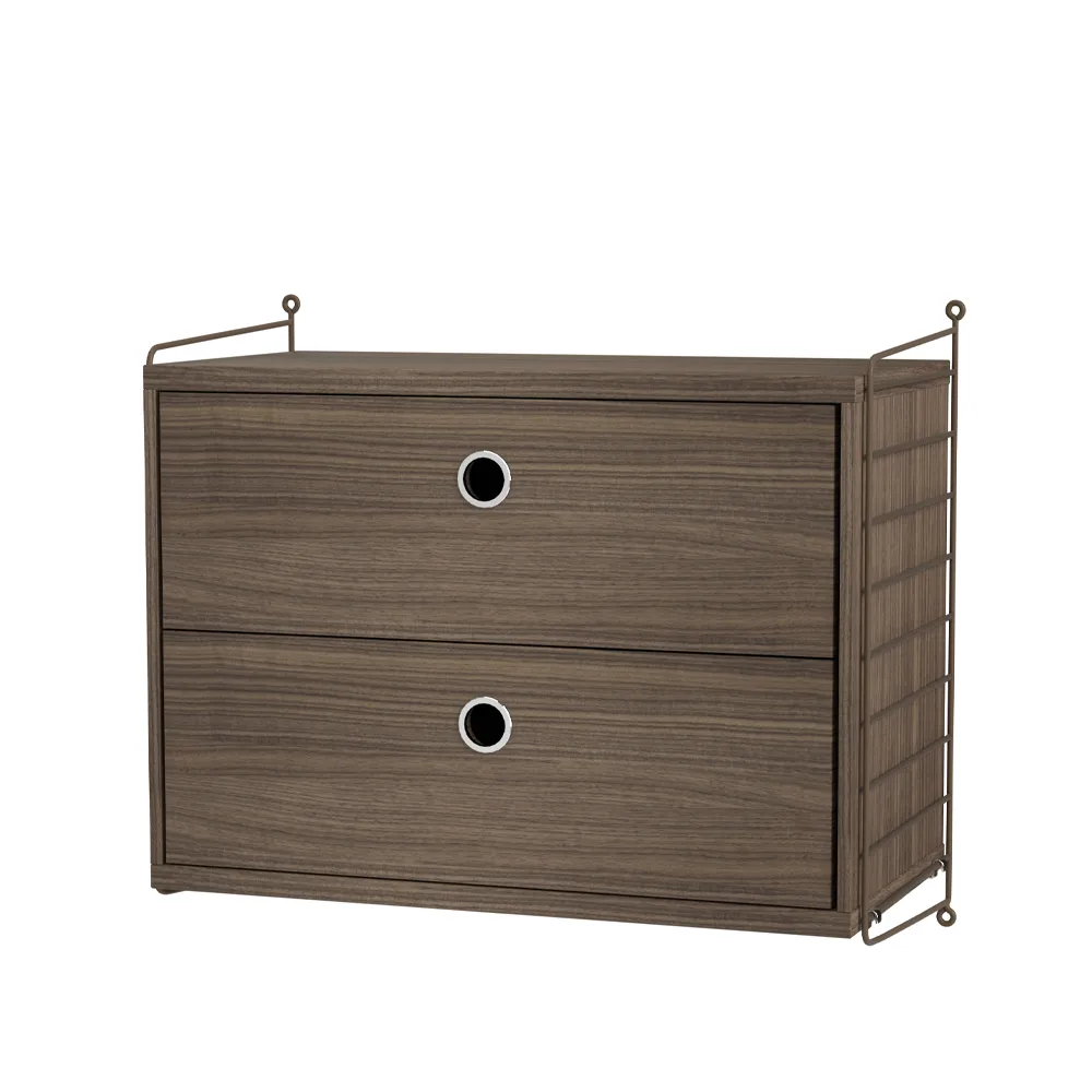 String bedroom walnut & brown - Combination A,  String