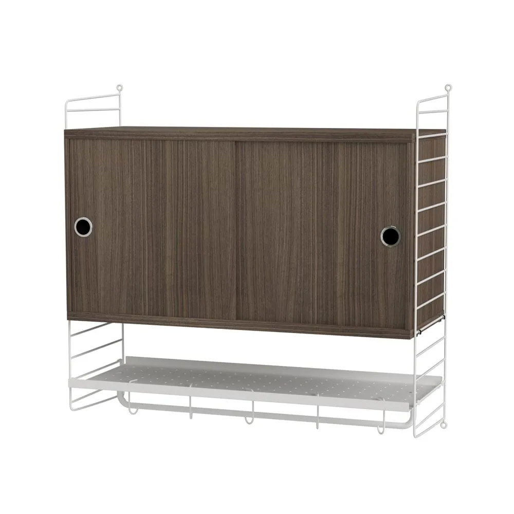 String bedroom walnut & white - Combination F String