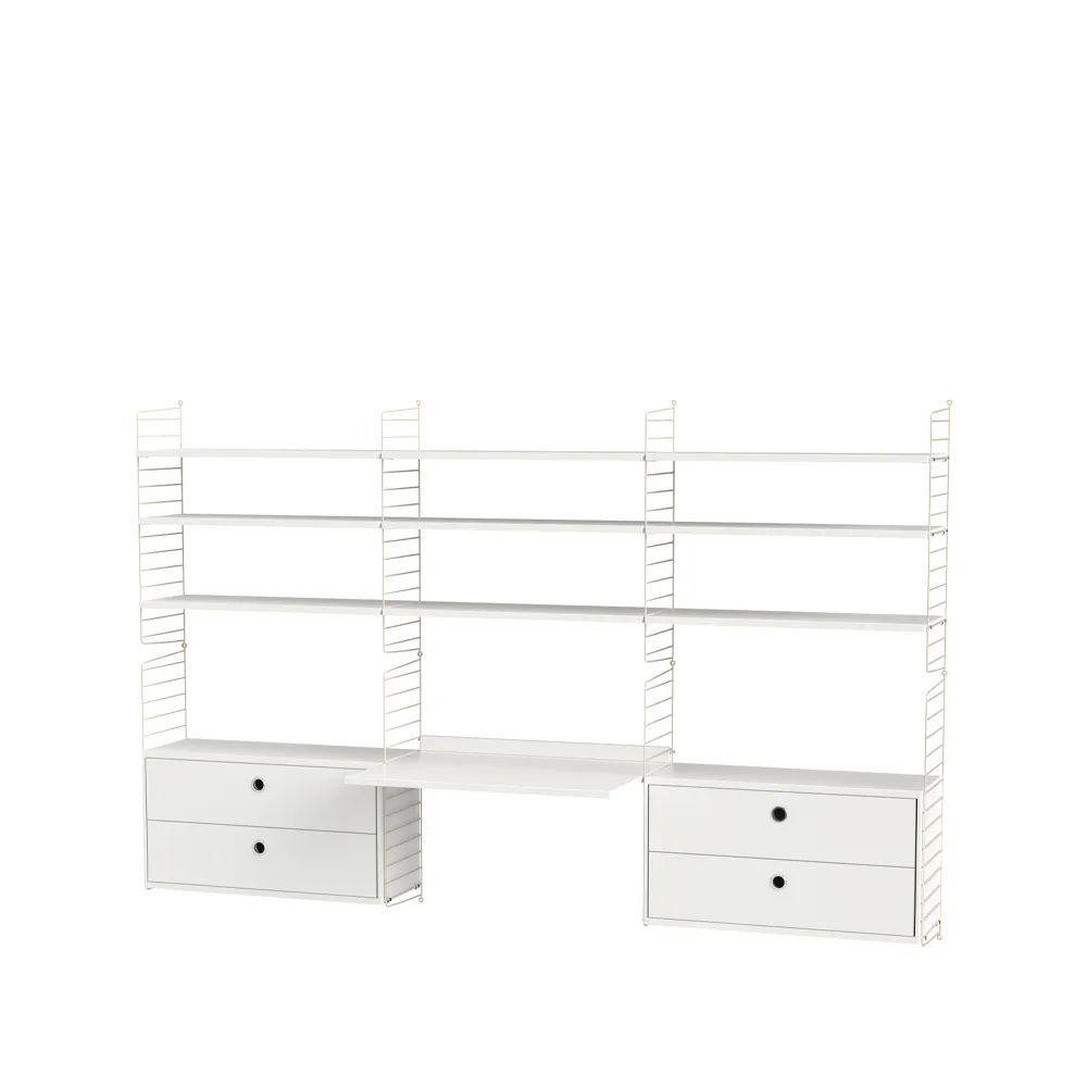 String bedroom white & beige - Combination F,  String