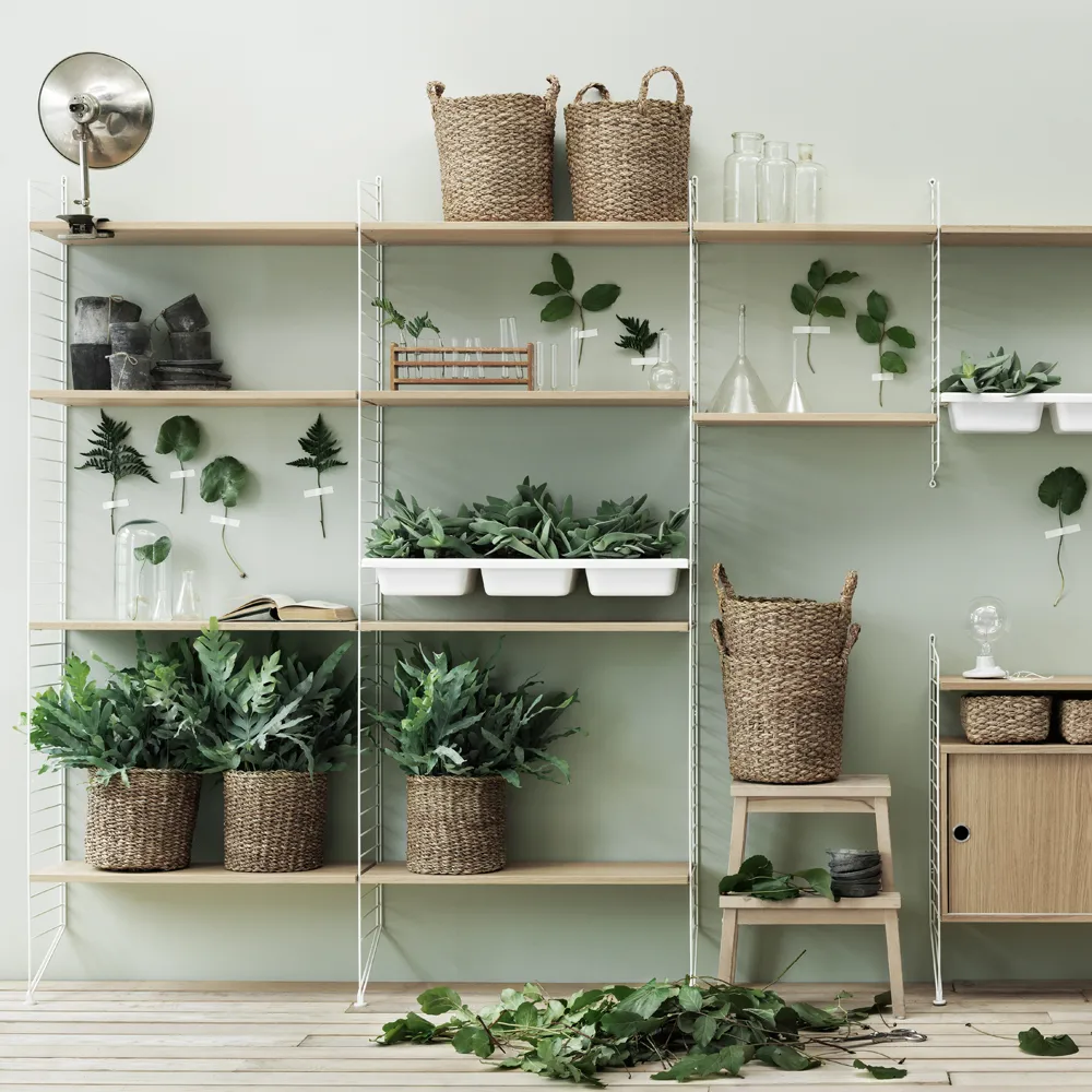 String bowl shelf, Beige, 78x30 cm String